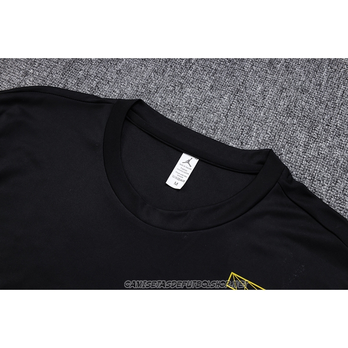 Chandal del Paris Saint-Germain Jordan 23-24 Manga Corta Negro - Pantalon Corto